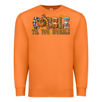 Carrot Gobble Til You Wobble with Turkey Premium Sweatshirt - texasbilliewilder
