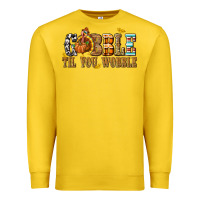 Lemon Gobble Til You Wobble with Turkey Premium Sweatshirt - texasbilliewilder