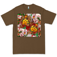 Cacao christmas pig  tartan with  hay and christmas ligh Premium Tee - FaDigitalArtStudio