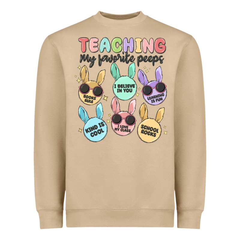 Teahing My Favorite Peeps Heavyweight Sweatshirt by MaliasSmallBusiness | Teevron