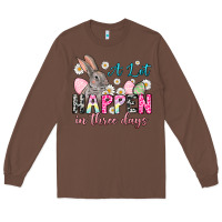 Chestnut A lot can happen in three days Long Sleeve Tee - NancyCooperArtShop
