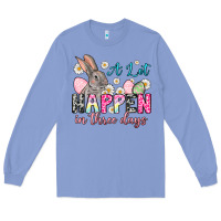 Colony Blue A lot can happen in three days Long Sleeve Tee - NancyCooperArtShop