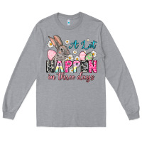 Heather Grey A lot can happen in three days Long Sleeve Tee - NancyCooperArtShop