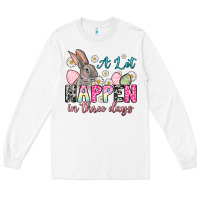 White A lot can happen in three days Long Sleeve Tee - NancyCooperArtShop