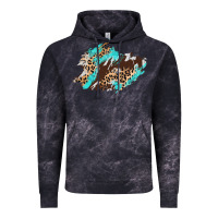 Cloud Black cowhide leopard turquoise patch Vintage Hoodie - AdoDesignShop