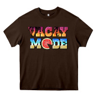 Chocolate Brown vacay mode watermelon Heavy Core Tee - BarkalooDesign