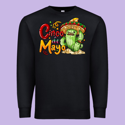 Cinco De Mayo With Cactus Premium Sweatshirt Designed By Nancycooperartshop