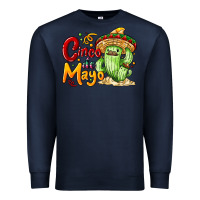 Navy Cinco de mayo with cactus Premium Sweatshirt - NancyCooperArtShop