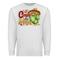Oatmeal Heather Cinco de mayo with cactus Premium Sweatshirt - NancyCooperArtShop