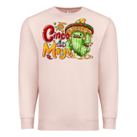 Pale Pink Cinco de mayo with cactus Premium Sweatshirt - NancyCooperArtShop