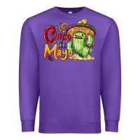 Purple Cinco de mayo with cactus Premium Sweatshirt - NancyCooperArtShop
