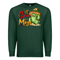 Sports Green Cinco de mayo with cactus Premium Sweatshirt - NancyCooperArtShop