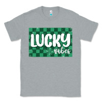 Heather Grey lucky vibes Classic Tee - MaliasSmallBusiness