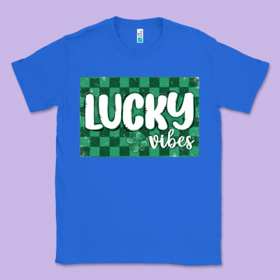 Lucky Vibes Classic Tee Designed By Maliassmallbusiness