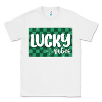 White lucky vibes Classic Tee - MaliasSmallBusiness