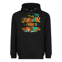 Black pumpkin nurse Heavyweight Hoodie - NancyCooperArtShop