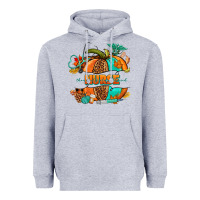Heather Grey pumpkin nurse Heavyweight Hoodie - NancyCooperArtShop