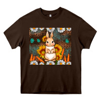 Chocolate Brown Rabbit daisy sunflower leopard 20oz tumbler Heavy Core Tee - Neo Western