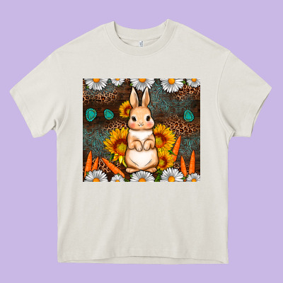 Rabbit Daisy Sunflower Leopard 20oz Tumbler Heavy Core Tee Designed By Neo Western