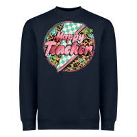 Happy Teacher Lighting Bolt Heavyweight Sweatshirt | Teevron