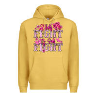 Antique Gold Her fight is our fight Cancer Awareness Premium Hoodie - HowdyJamesFarm