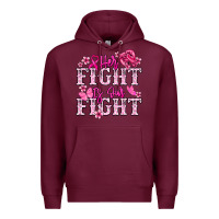 Burgundy Her fight is our fight Cancer Awareness Premium Hoodie - HowdyJamesFarm