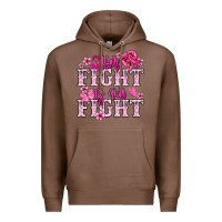 Chestnut Her fight is our fight Cancer Awareness Premium Hoodie - HowdyJamesFarm