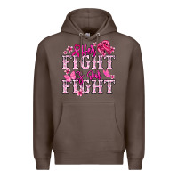 Coffee Her fight is our fight Cancer Awareness Premium Hoodie - HowdyJamesFarm