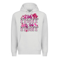 Dove Grey Her fight is our fight Cancer Awareness Premium Hoodie - HowdyJamesFarm