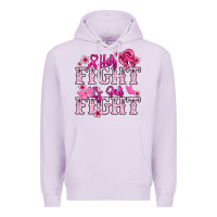 Lilac Her fight is our fight Cancer Awareness Premium Hoodie - HowdyJamesFarm