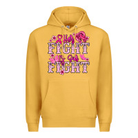 Mustard Her fight is our fight Cancer Awareness Premium Hoodie - HowdyJamesFarm