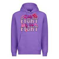 Purple Her fight is our fight Cancer Awareness Premium Hoodie - HowdyJamesFarm