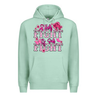 Seafoam Her fight is our fight Cancer Awareness Premium Hoodie - HowdyJamesFarm