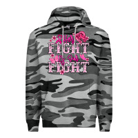 Slate Camo Her fight is our fight Cancer Awareness Premium Hoodie - HowdyJamesFarm