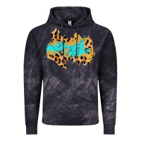 Cloud Black glitter leopard turquoise patch Vintage Hoodie - AdoDesignShop