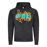 Vintage Black glitter leopard turquoise patch Vintage Hoodie - AdoDesignShop
