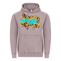 Vintage Zinc glitter leopard turquoise patch Vintage Hoodie - AdoDesignShop