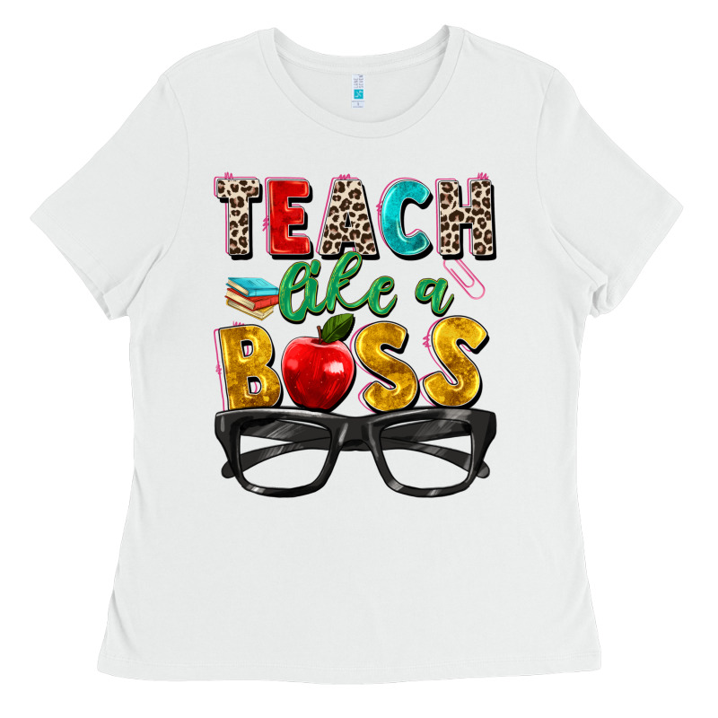 Teach Like A Boss Ladies Tee by Zillion Design Studio | Teevron