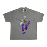 Tornado Dragonfly With Lavender Urban Heavy Tee - LillyAllenDesigns