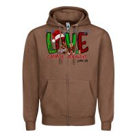 Chestnut love came dow christmas Zipper Hoodie - RacoonDesign