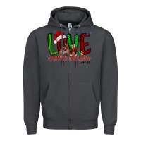 Smoke love came dow christmas Zipper Hoodie - RacoonDesign