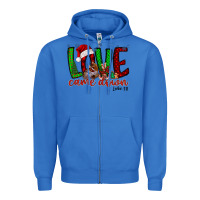 True Royal love came dow christmas Zipper Hoodie - RacoonDesign
