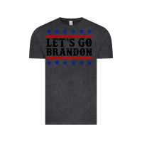 Vintage Black Let's Go Brandon American Flag Vintage Tee - Jasminsmagicworld