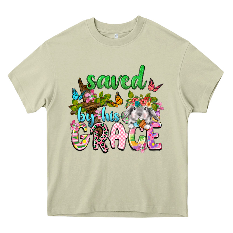 Saved By His Grace Heavy Core Tee by Neo Western | Teevron