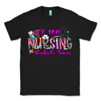 Black 100 Nursing Students Teams Classic Tee - CowhideDigitalArt