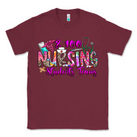 Burgundy 100 Nursing Students Teams Classic Tee - CowhideDigitalArt