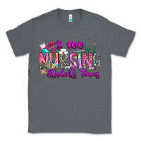 Charcoal Heather 100 Nursing Students Teams Classic Tee - CowhideDigitalArt