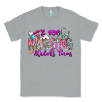 Heather Grey 100 Nursing Students Teams Classic Tee - CowhideDigitalArt