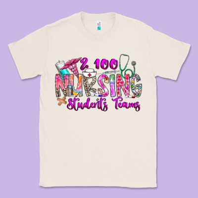 100 Nursing Students Teams Classic Tee Designed By Cowhidedigitalart