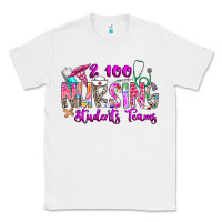 White 100 Nursing Students Teams Classic Tee - CowhideDigitalArt